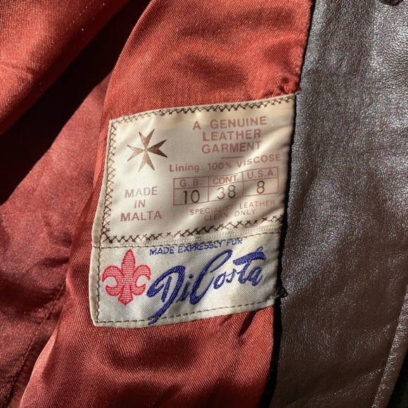 DiCosta Brown Fur Genuine Leather Jacket - Picture 9 of 9